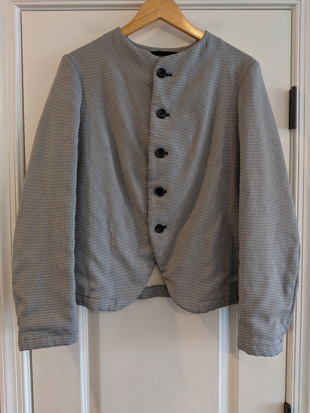 Comme des Garçons Girl Houndstooth Jacket Wool Black White Quiet Luxury Size M